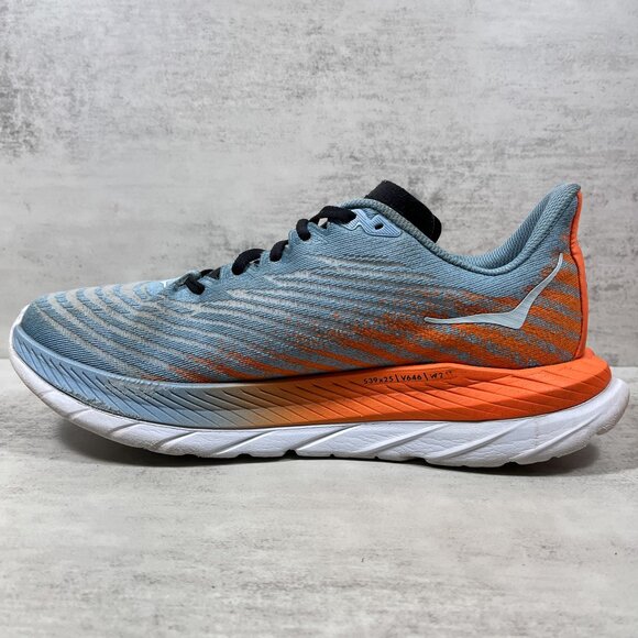 Hoka One One Mach 5 Running Shoes - Men's Size 9 - Blue Orange - Picture 5 of 10